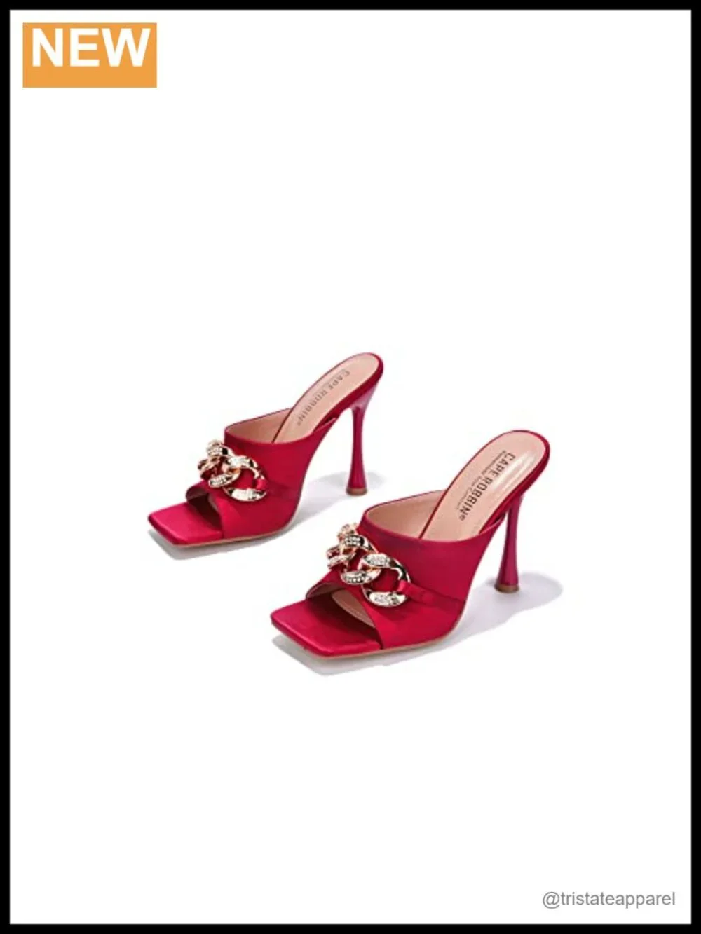 Cape Robbin Disteny Sexy Stiletto High Heels Square Open Toe Slingback Sandals